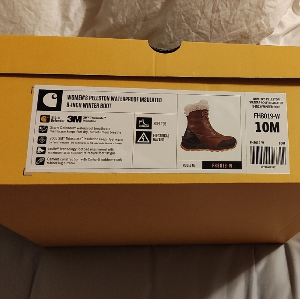 Carhartt Women's Brown Insulated Ankle Boots~ New! View 6